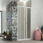 Forte Paravan de Duș Sara - Uși Glisante din Acril, Profil PVC, Montaj între 3 Pereți, 100% Fabricat în Italia (Deschidere laterala: 100 cm) (BACRN1FS10003001)