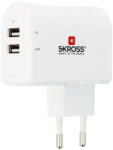SKROSS USB töltő 2xUSB-A, 3, 4A max (95896-EU-USBCHAR-2P-3-4A)