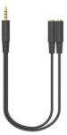 Hama A4Tech Адаптер AD-3P 3.5mm жак мъжко - 2 х 3.5мм жак женско (A4-ADAP-AD-3P)
