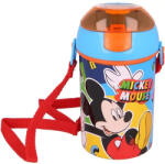  Disney Mickey Color Flow műanyag szívószálas kulacs akasztóval 450 ml (GIM53050169)
