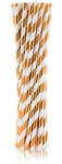  Rose Gold papír szívószál 24 db-os (MLG114720) - csinimini