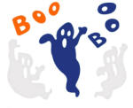 Halloween Boo zselés ablak matrica szett (MLG187915) - csinimini