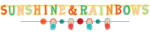  Retro Rainbow felirat 176 cm (DPA120766) - csinimini