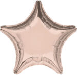  Metallic Rose Gold csillag fólia lufi 48 cm (DPA9914094) - csinimini
