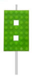  Építőkocka 8-as Green Blocks tortagyertya, számgyertya (MLG132793D) - csinimini