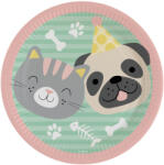  Háziállatok Hello Pets papírtányér 8 db-os 23 cm (DPA990654166) - csinimini