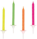  Neon Happy Birthday tortagyertya, gyertya szett 10 db-os (DPA551819)