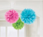 Színes Multicolour függő pom pom dekoráció 3 db-os (DPA180559055)