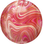  Colorful, Red & Pink gömb fólia lufi 40 cm (DPA4241601) - csinimini