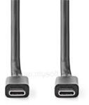 Nedis CCGL64020BK10 USB C - USB C (USB-C) kábel, USB 3.2 Gen 2, 100W, hossz 1m (CCGL64020BK10) (CCGL64020BK10)