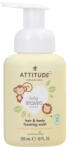 Attitude Spuma de spalat copii 2 in 1 Frunze de bebelusi cu parfum de suc de pere 295 ml (632)