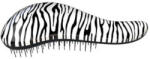 Dtangler Detangler kartáč na vlasy zebra bílý