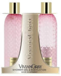 VIVIAN GRAY Gemstone White Musc & Ananas set cadou pentru corp 2x300 ml