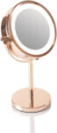Rio Rio Oglinda Cosmetica Rio Beauty MMST Iluminare LED Rotire 360° Zoom 1x/5x Alimentare 4 Baterii AAA Rose Gold (RIO-MMST)
