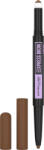 Maybelline New York Express Brow Satin Duo creion pentru sprâncene pulbere duo culoare 01 - Dark Blonde