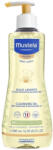 Mustela Bébé Cleansing Oil ulei de baie hidratant pentru bebeluși de la naștere 500 ml | Mustela Bebe Enfant, ulei de curățare, de la naștere, piele uscată, 500 ml | Mustela Bébé Dry Skin ulei de curatare pen