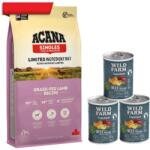 ACANA Singles Miel hrănit cu iarbă 17 kg + Carne de vită sălbatică Superfood 3x400 g