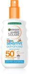Garnier Ambre Solaire Advanced Sensitive Kids Naptej spray formában SPF 50+ 150 ml