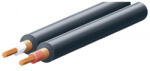 Somogyi Elektronic SAL KN 6 árnyékolt vezeték, 2 ér, 0, 08 mm2, fekete, 100 m/ tekercs (KN 6)