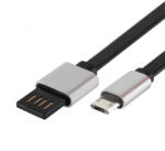Somogyi Elektronic Home USBF 2 töltőkábel, 2 oldalú, fordítható, USB-A dugó, microUSB-B dugó, 2m, 2, 1A, adatkábel (USBF 2)