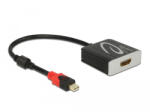Delock mini DisplayPort apa 1.4 - HDMI anya aktív adapter 4K 60HZ (65302) (65302)