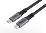 MicroConnect Prémium USB 4 Gen 3x2 240w kábel 0.5m (USB4CC05-240W) (USB4CC05-240W)