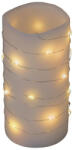 Somogyi Elektronic Home MLF 26/WW micro LED-es fényfüzér, 2 m / 20 db melegfehér micro LED, állófényű, átlátszó vezeték, időzíthető, gombelemes, lapos elemtartó, beltéri kivitel (MLF 26/WW)