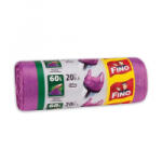 FINO Szemeteszsák köthető füles 60 literes 20 db/tekercs lila