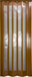  Ideal Harmonikaajtó - 83x200 cm, ablakos, cseresznye