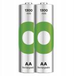 GP Batteries Nagy kapacitású nagy teljesítményű Ni-MH R6 Aa Gp ReCyko akkumulátor 1300mAh 2 db (GP130AAHCER21-2TLB2)
