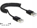 Delock kábel 83239 (usb 2.0 M Usb 2.0 M, 0, 6m, fekete) (83239)
