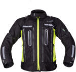 W-Tec Motoros kabát W-TEC Gelnair EVO, szellőző, CE protektorok, visionight, zsebek, tépőzáras mandzsetta fekete-fluo XL (28128-XL-1)