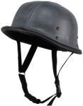 Sodager Retro nyitott motoros bukósisak Sodager Cracker Gray, 560 g, polikarbonát héj, minősítés nélkül, valódi bőrfelület szürke L(59-60)