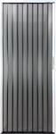  METALIC Harmonikaajtó - 88x200 cm, alumínium, fehér keret, fekete