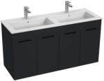 Jika Cube - Szekrény dupla mosogatóval, 116x43x61 cm, matt antracit H4536611763521 (H4536611763521)