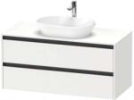 Duravit Ketho. 2 - Mosdószekrény kivágással 568x1200x550 mm, 2 fiókkal, matt fehér K24897018180000 (K24897018180000)