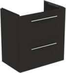 Ideal Standard i. Life S - Szekrény a mosdókagyló alatt, 600x375x630 mm, 2 fiókos, szögletes matt szürke színben T5293NV (T5293NV)