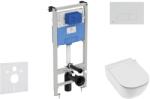 Ideal Standard ProSys - Falra szerelhető szett, Mio WC és ülőkével, gombok Oleas M2, Rimless, Slowclose, Antibak, fehér ProSys120M SP67 (ProSys120M SP67)