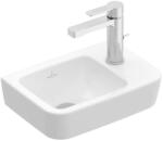 Villeroy & Boch O. novo - Mosdókagyló Compact 360x250 mm, túlfolyó nélkül, 1 csapfurat jobb oldalon, alpesi fehér színű 43433701 (43433701)