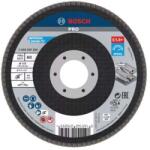 Bosch Tartozékok - Lamellás csiszolótárcsa acélhoz, P80, átmérő 115 mm 2608607324 (2608607324)