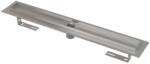 Alcadrain Vízelvezető csatornák - Zuhanyzó vályú 750 mm, perforált rács peremmel, szagzáró nélkül, rozsdamentes acélból APZ2001-750 (APZ2001-750)