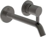Ideal Standard Joy - Mosdókagyló-keverő, rejtett beépítéshez, 18 cm kifolyócső, 2 lyukú beépítés, Magnetic Grey A7378A5 (A7378A5)