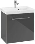 Villeroy & Boch Avento - Mosdószekrény, 530x514x352 mm, 1 ajtó, Crystal Grey A88800B1 (A88800B1)