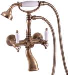 RAV SLEZÁK Morava - Fürdőszobai mixer tartozékokkal, sárgaréz MK560.5/2SM (MK560.5/2SM)