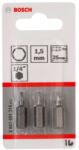 Bosch Tartozékok - HEX1, 5 bitkészlet, hossza 25 mm, 3 db 2607001716 (2607001716)