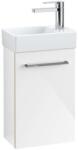Villeroy & Boch Avento - Mosdószekrény, 340x514x202 mm, 1 ajtó, Crystal White A87601B4 (A87601B4)