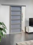 BauTrend Zrt Sunshine Tolóajtó - 90x210 cm, Lakkozott, Világosszürke