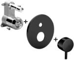 PAFFONI Light - Süllyesztett keverő 2 készülékhez, fekete matt LIGBOX015NO/M (LIGBOX015NO/M)