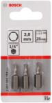 Bosch Tartozékok - HEX2 bitkészlet, hossza 25 mm, 3 db 2607001718 (2607001718)