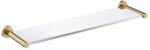 Omnires Modern projekt - Polc, hossza 55 cm, üveg/csiszolt arany MP60930GLB (MP60930GLB)